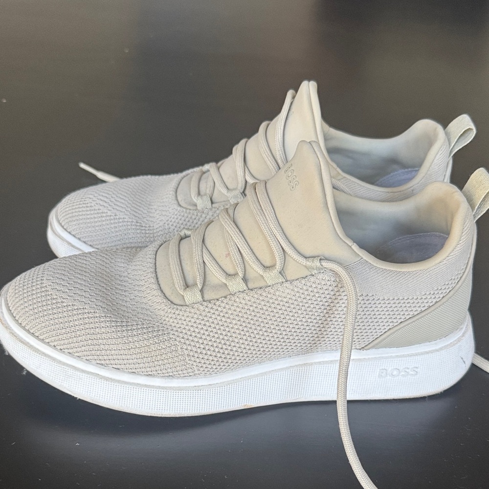 Boss Men's Light Beige Sneakers